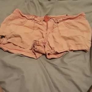 Peachy orange color dollhouse shorts
